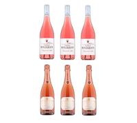 Castillo Monjardín, "COLECCIÓN ROSADOS" Pack Mixto de Vinos Rosados, 6 Botellas, 3 Rosado del Alba 2025 y 3 Brut Nature Rosé 2021, D.O. Navarra, 12-13% Vol.