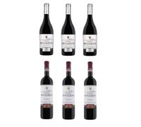 Castillo Monjardín, "COLECCIÓN SUPER OFERTAS TINTOS". Set de 6 Botellas de Vino Tinto Crianza D.O. Navarra: 3 botellas Pinot Noir 2023 y 3 botellas Crianza Coupage 2022