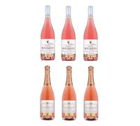 Castillo Monjardín Pack Mixto de Vinos Rosados, 6 Botellas, 3 Rosado del Alba y 3 Brut Nature Rosé, D.O. Navarra, 12-13% Vol.