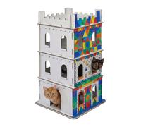 Castillo para gatos, casa, cueva, torre, casita de cartón XL