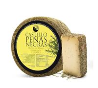 CASTILLO PEÑAS NEGRAS Queso de Oveja Artesanos Premiados | Curado con Romero 6 Meses | Cortado en Octavos y Envasado al Vacío | Queso Gourmet Ideal para Packs o Regalo | 2,8 kg Aprox