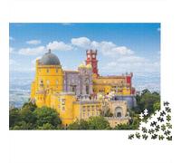 Castillo Portugués Puzzles Imposible,desafío para Adultos Interesante Juego Educativo 1000 Piezas Obra De Arte De Juego De para Adultos, Regalos A Partir De 14 Años 70x50cm/1000pcs