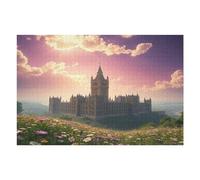Castillo Puzzle 1000 Piezas 3D Creativo Detallado Paisaje de Edificio Rompecabezas para Hombres Y Mujeres Decoración Hogar Moderno Construir Maquetas 1000 PCS