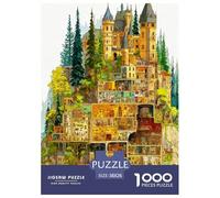 Castillo Puzzle 1000 Piezas Apartamento de ensueño - Colección Artística, Experiencia Zen En Casa, Packaging Cuidado, Póster, 38x26cm/1000pcs