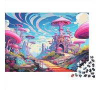 Castillo soñador Puzzle Imposible,desafío para Adultos Cartoon Juego Educativo 1000 Piezas Obra De Arte De Juego De para Adultos Y Niños Mayores De 12 Años 1000pcs (75x50cm)