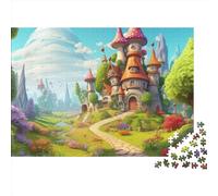 Castillo soñador Puzzles Imposible,desafío for Adults Cartoon Juego Educativo 1000 Piezas Obra De Arte De Juego De para Adultos, Regalos A Partir De 14 Años 1000pcs (75x50cm)