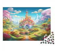 Castillo soñador Puzzles Imposible,desafío for Adults Cartoon Juego Educativo 1000 Piezas Obra De Arte De Juego De para Adultos Y Niños 1000pcs (75x50cm)