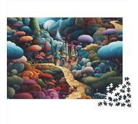 Castillo soñador Puzzles Imposible,desafío for Adults Cartoon Juego Educativo 1000 Piezas Obra De Arte De Juego De para Adultos Y Niños 1000pcs (75x50cm)