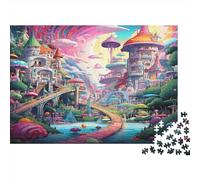 Castillo soñador Puzzles Imposible,desafío para Adultos Cartoon Juego Educativo 1000 Piezas Obra De Arte De Juego De para Adultos, Regalos A Partir De 14 Años 1000pcs (75x50cm)