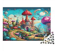 Castillo soñador Rompecabezas Imposible,desafío for Adults Cartoon Entretenimiento Creativo 1000 Piezas Obra De Arte De Juego De para Adultos, Regalos A Partir De 14 Años 1000pcs (75x50cm)