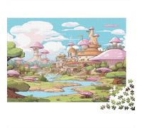 Castillo soñador Rompecabezas Imposible,desafío for Adults Cartoon Juego Educativo 1000 Piezas Obra De Arte De Juego De para Adultos Y Niños 1000pcs (75x50cm)