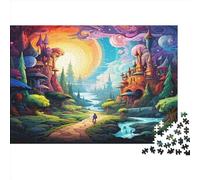 Castillo soñador Rompecabezas Imposible,desafío para Adultos Cartoon Juego Educativo 1000 Piezas Obra De Arte De Juego De para Adultos Y Niños Mayores De 12 Años 1000pcs (75x50cm)