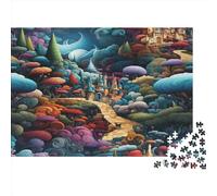 Castillo soñador Rompecabezas Imposible,desafío para Adultos Cartoon Juego Educativo 1000 Piezas Obra De Arte De Juego De para Adultos Y Niños Mayores De 12 Años 1000pcs (75x50cm)