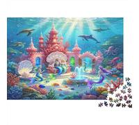 Castillo Submarino Puzzle de 1000 Piezas Puzzle para Adultos Papel Mundo Oceánico Fantasía Familia Relajación Regalo 70x50cm/1000pcs