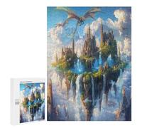 Castillo Volador del dragón Puzzles 500 Piezas Mujeres Y Hombres 14 AñosDesafío Impossible Rompecabezas 3D DIY Creativo Aliviar Estrés Decoración Hogar 500 PCS