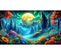 Castillos-bosques Puzzle Imposible,desafío para Adultos Entretenimiento Creativo 1000 Piezas Obra de Arte de Juego de para Adultos y Niños Mayores de 12 años 38x26cm/1000pcs