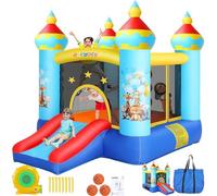 Castillos inflables para niños (2 a 10 años), Castillos inflables con Ventilador, áreas de Juego y Stands de Tiro, Motivos de Animales para Fiestas, Fiestas en Interiores y Exteriores