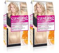CASTING CREME GLOSS FARBA DO WŁOSÓW 1010 JASNY LODOWY BLOND (Paquete de 2)