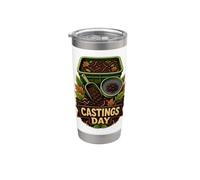 CASTINGS DAY Cosecha Humus Lombriz Compostaje Vaso térmico de acero inoxidable de doble pared