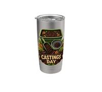 CASTINGS DAY Cosecha Humus Lombriz Compostaje Vaso térmico de acero inoxidable de doble pared