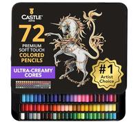 Castle Art Supplies Set de 72 Lápices de Colores Adultos - Minas Blandas
