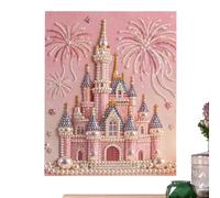 Castle Arts DIY Pearl Painting Kits | 3D Castle Pearl Painting DIY Beaded Art Set, Home Decor For Birthday Valentine's Day Adults Beginners