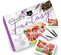 Castle Arts Fantasy - Libro para colorear | 36 fantásticos paisajes de ensueño seleccionados por artistas internos para relajarte | con guía de referencia de color | Papel de grado de artista que no