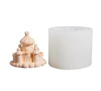 Castle Candle Mold - Ultra-Pliable Platinum Silicone, Easy-Release Fairy Architecture, Precision Detail Relief for Beginners & Professionals | School Projects