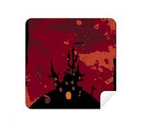 Castle Ghost Fear Halloween - Gafas de calabaza para limpieza de gamuza y gamuza (2 unidades)