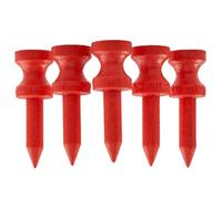 Castle Golf Tees Bamboo | Múltiples colores y tamaños | Eco Friendly & Sustainable Bamboo Castle Golf Tees (32 mm (rojo)