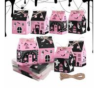 Castle House Favor Boxes Twelve Piece Halloween Party With Mini Cookie Cont