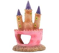 Castle Ornament, Cartoon Aquarium Decoration, Fish Tank Landscape Scenery, Funny Pisces and Shrimp Retreat, Resin Fish Cave, Underwater Palace for Aquariums, Safe to Freshwater 2.76x2.36x4.33 Inches
