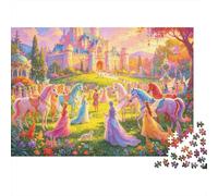 Castle Party Puzzles 1000 Pieza Reciclado Mundo de Cuentos de Hadas Puzzle para Adultos Puzzle Game Props Imposible Difícil Desafiante Fun Game 38x26cm/1000pcs