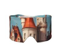 Castle03 - Orejeras clásicas con estampado de cuento de hadas para adultos, perfecta para viajes, camping, meditación