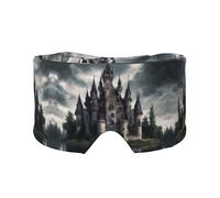Castle03 - Orejeras para dormir con estampado gótico de cuento de hadas para adultos, perfecta para viajes, camping, meditación