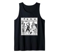 Castlecore Vintage Dark Art Greek Mythology Retro Tattoo Camiseta sin Mangas