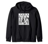 Castlecore Vintage Dark Art Greek Mythology Retro Tattoo Sudadera con Capucha