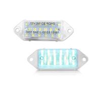 CastleGear Luces LED Matrícula Para Mitsubishi Lancer Evolution X 2001 2002 2003-2017 Conjunto De Luces De Matrícula LED Blancas De Xenón De 3W 8341A099 MB623967(Ice Blue)
