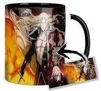 Castlevania Lords Of Shadow 2 Alucard Taza Interior y Asa Negra Ceramica Mug