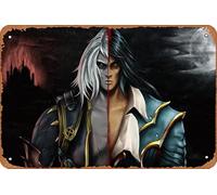 Castlevania, lords of shadow 2, gabriel belmont, dracula Game - Cartel de metal retro para decoración de habitación para el hogar, cafetería, bar, decoración de pared, 8 x 12 pulgadas