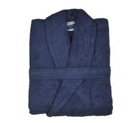 CASTMA - Albornoz de Rizo Unisex - Bata de Baño de Algodón 100% Súper Suave y Absorbente - Densidad 420 g/m² - Color Azul Navy - Talla XL - Duradero y Fácil de Cuidar