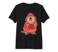 Castor Bombero Casco de Bombero Bomberos Camiseta Premium