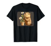 Castor creativo y plantas en maceta para un disfraz divertido Camiseta