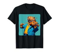 Castor de violín en las cuerdas para una celebración melódica Camiseta