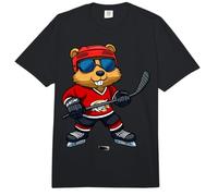 Castor Hockey sobre Hielo Comfort Colors Adult Heavyweight T-Shirt