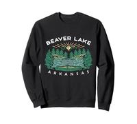 Castor Lago Arkansas Naturaleza Paisaje Vintage Al Aire Libre Sudadera