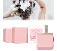Castor Oil Organic Shampoo Bar, Acondicionador de Aceite de Ricino, Natural Nutritivo y Calmante Profundo para todo tipo de cabello, Jabón para el cuidado del cabello para todo el cabello, cuidado del