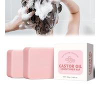 Castor Oil Organic Shampoo Bar, Acondicionador de Aceite de Ricino, Natural Nutritivo y Calmante Profundo para todo tipo de cabello, Jabón para el cuidado del cabello para todo el cabello, cuidado del