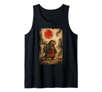 Castor sohei Monje Anime japonés Vintage Ukiyo-e Arte de Camiseta sin Mangas