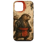 Castor sohei Monje Anime japonés Vintage Ukiyo-e Arte de Carcasa para iPhone 12 Mini